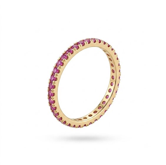Anello Galli Pietro Gioielli Donna in Oro Zaffiro rosa 0.56 Ct 2230RB - 2230RB